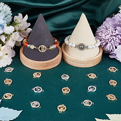 36 шт. 6 стиля сплава кристаллов стразы соединительные подвески&nbsp;FIND-SC0007-42