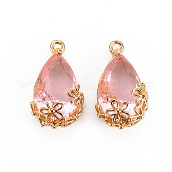 Прозрачные стеклянные подвески&nbsp;X-GLAA-T007-05I