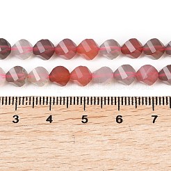 Нити из натуральных розовых бусин ботсванского агата&nbsp;G-P611-C07-01