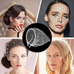 1 шт. резинки для волос из сетчатой вуали&nbsp;OHAR-CP0001-32