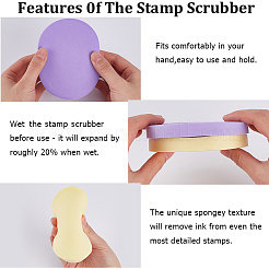 4 шт. 2-х цветные косметические губки для лица&nbsp;MRMJ-GF0001-62A