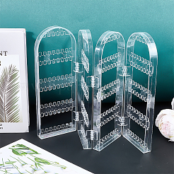 Ps пластиковые складные экраны для демонстрации сережек с 4 складной панелью&nbsp;ODIS-WH0043-142A-02