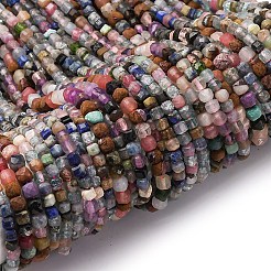 Cmешанные драгоценный камень бисер нитей&nbsp;LS-G-RM2025-C25-F