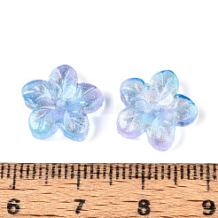 Выпечка расписные прозрачные стеклянные бусины&nbsp;DGLA-N014-08B-02