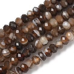 Натуральные полосатые агатовые бусы&nbsp;G-D344-A34-04