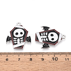 Подвески из сплава и эмали на тему Хэллоуина&nbsp;X-ENAM-T021-31D-01P
