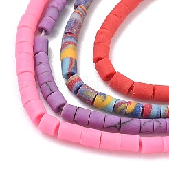 Нити афганских синтетических бирюзовых бусин&nbsp;G-L644-A01-01