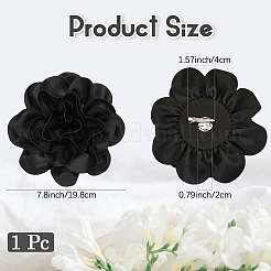 Цветочные броши из полиэстера&nbsp;JEWB-WH20003-04F