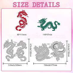 Углеродистая сталь разрезает трафареты&nbsp;DIY-WH0309-1876