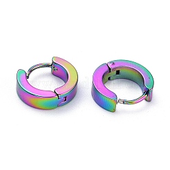 Серьги-кольца Huggie Hoop из нержавеющей стали 304&nbsp;LS-EJEW-M284-30M-E