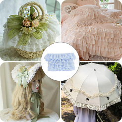 5 ярд двойной полиэстеровой кружевной отделки для украшения шитья&nbsp;OCOR-GF0005-06A