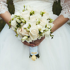 4шт латунный медальон-подвеска брошь для свадебной фотографии&nbsp;JEWB-CA00012