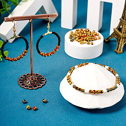 140шт 7 цвета гальванические стеклянные бусины&nbsp;GLAA-TA0002-65