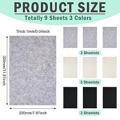 9шт. 3-х цветный нетканый материал&nbsp;DIY-TA0013-68