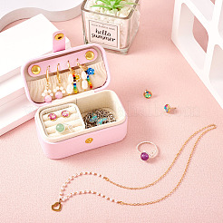 1 шт. шкатулка для украшений из искусственной кожи&nbsp;LBOX-TA0001-01B