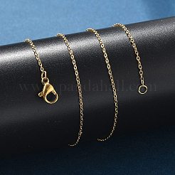 Ионное покрытие (ip) 304 нержавеющая сталь кабель цепи ожерелья&nbsp;NJEW-P248-01G