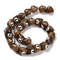 Выпечка окрашенные стеклянные бусины&nbsp;LAMP-I028-02F