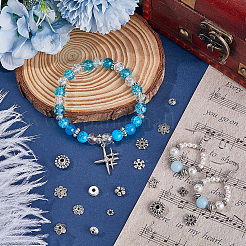 360 шт. 18 вида бусин в тибетском стиле&nbsp;UNKW-SC0013-08