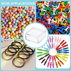 Прозрачные акриловые упаковочные коробки с откидной крышкой&nbsp;CON-WH0085-122A