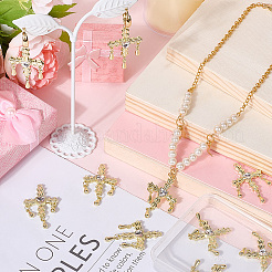 10 шт. подвески из сплава со стразами&nbsp;PALLOY-SC0016-44