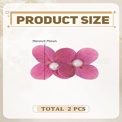 2 шт. железные заколки для волос из кожи аллигатора&nbsp;PHAR-LP0002-29E