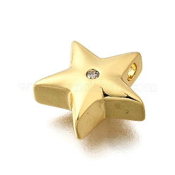 Латунные микропаве прозрачные кубические циркониевые подвески&nbsp;KK-B136-10G-04