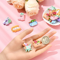 24шт 6 стиля супермаркет тематика непрозрачная смола декоден кабошоны наборы&nbsp;RESI-YW0004-06