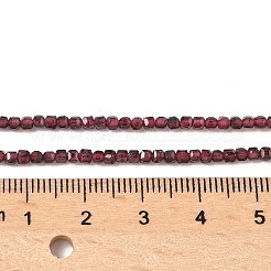 Гранат природный бисер нитей&nbsp;LS-G-RM241221-K26