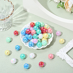 120шт 8 цвета непрозрачные акриловые бусины&nbsp;MACR-PA0001-12