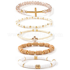 5 шт. Браслет из стеклянных и смоляных бусин&nbsp;UJ8716-1