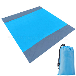 Квадратный водонепроницаемый коврик для пикника из полиэстера с 4 колышком&nbsp;AJEW-WH20080-37A