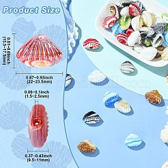 40шт 8 цвета бусины лэмпворк ручной работы&nbsp;LAMP-CJ0002-76