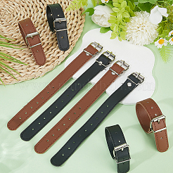 4 пара ремней для велосипедной корзины из искусственной кожи двух цветов&nbsp;AJEW-CL0001-31