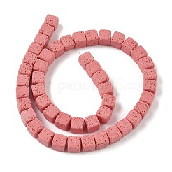 Нити бусин из искусственного камня лавы ручной работы&nbsp;PORC-P032-01C-M