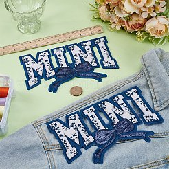 Полиэстер гладить/пришивать заплатки&nbsp;DIY-WH0593-02B