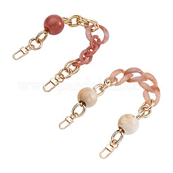 2 шт. 2 стиля овальных и круглых бусин из акрила для сумки&nbsp;FIND-GN0001-16A