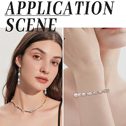 50 шт. жемчужные бусины с крупным отверстием&nbsp;PEAR-LT0001-09B