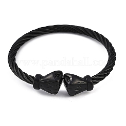 Ионное покрытие (ip) 304 нержавеющая сталь браслеты для женщин&nbsp;STAS-M023-19C