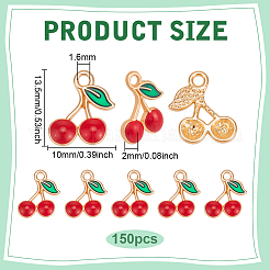 Подвески из эмали из сплава 150 шт.&nbsp;ENAM-PH0003-28