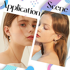 Латунные клипсы серьги выводы&nbsp;KK-BBC0021-52