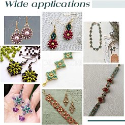 720 шт. цветные блестящие чешские стеклянные бусины&nbsp;GLAA-NB0001-51A