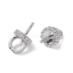 Латунь с дужками из кубического циркония&nbsp;LS-KK-B087-13A-P