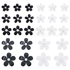 100 шт. 10 стиля цветочных кабошонов из смолы&nbsp;RESI-TA0004-28A