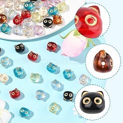 110шт 11 цвета прозрачные акриловые бусины&nbsp;MACR-FS0002-07