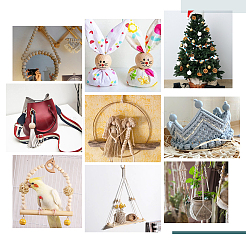 120шт 6 вида деревянных бусин&nbsp;WOOD-WR0001-06