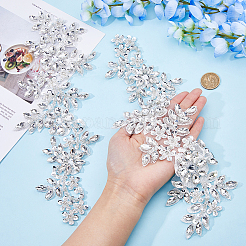 Цветочные аппликации из акриловых страз&nbsp;PATC-WH0017-03