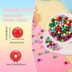 50 г непрозрачных акриловых бусин&nbsp;MACR-TA0001-83