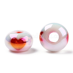 Радужные акриловые бусины с УФ-покрытием&nbsp;PACR-N015-04