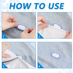 30 шт. 2 стиля вышивки облаков нашивки на ткань&nbsp;PATC-GA0001-81