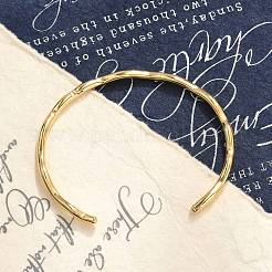 Браслеты-манжеты из нержавеющей стали 304 с ионным покрытием (IP)&nbsp;BJEW-H323-01G